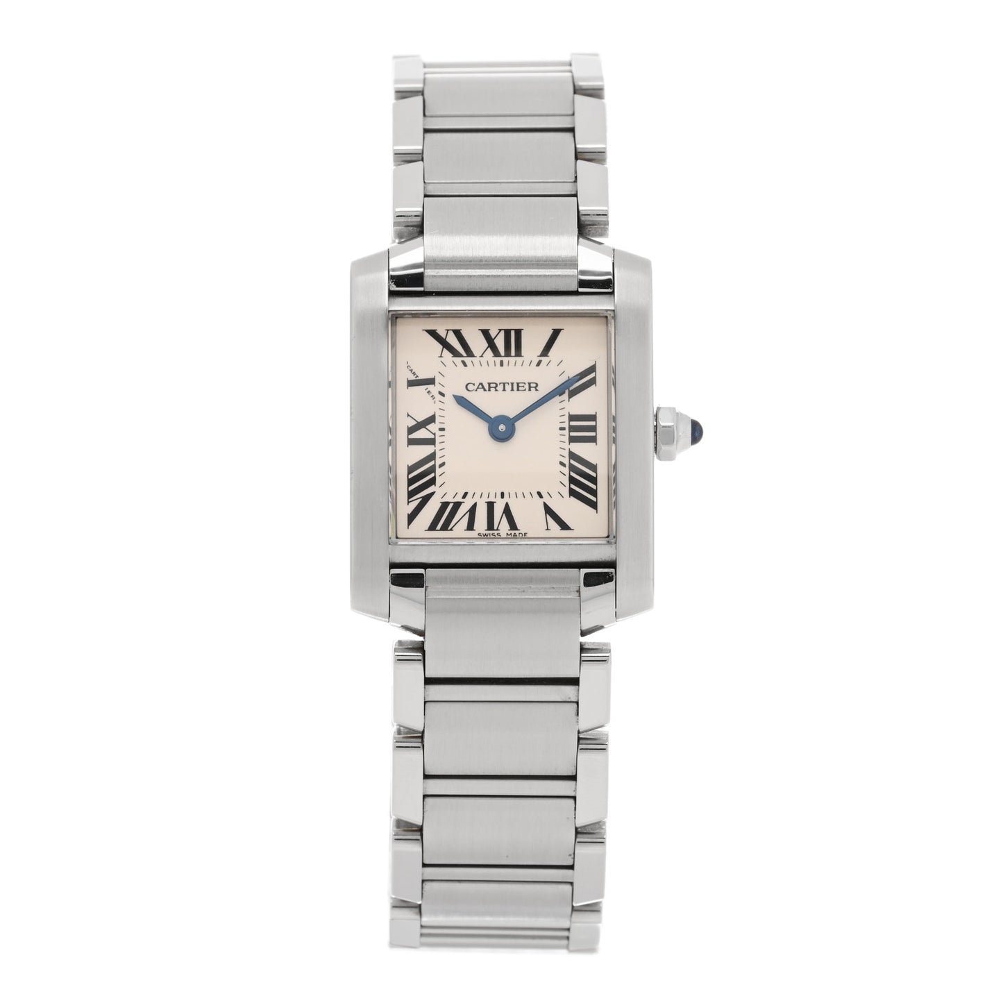 Stainless Steel 20mm Tank Francaise Quartz Watch