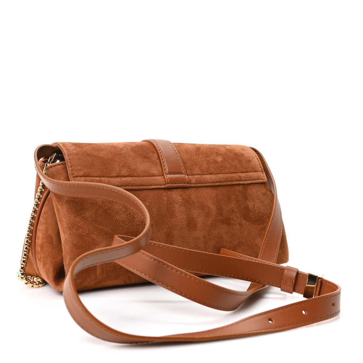 Suede Mini Mia Crossbody Bag Naturale
