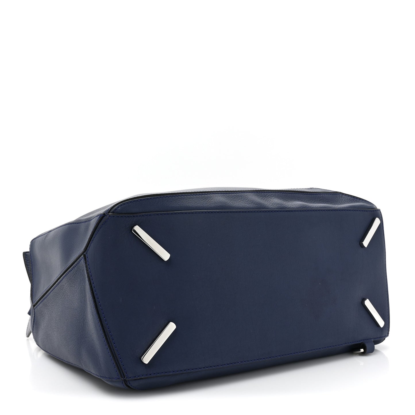 Calfskin Large Puzzle Bag Marine