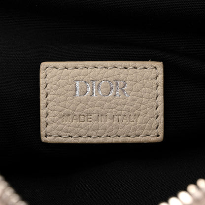 Christian Dior Grained Calfskin Mens Saddle Bag Latte 6 of 16