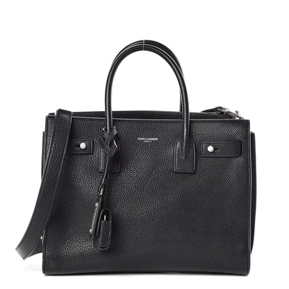 Saint Laurent Grained Calfskin Baby Sac De Jour Souple Black 1 of 12