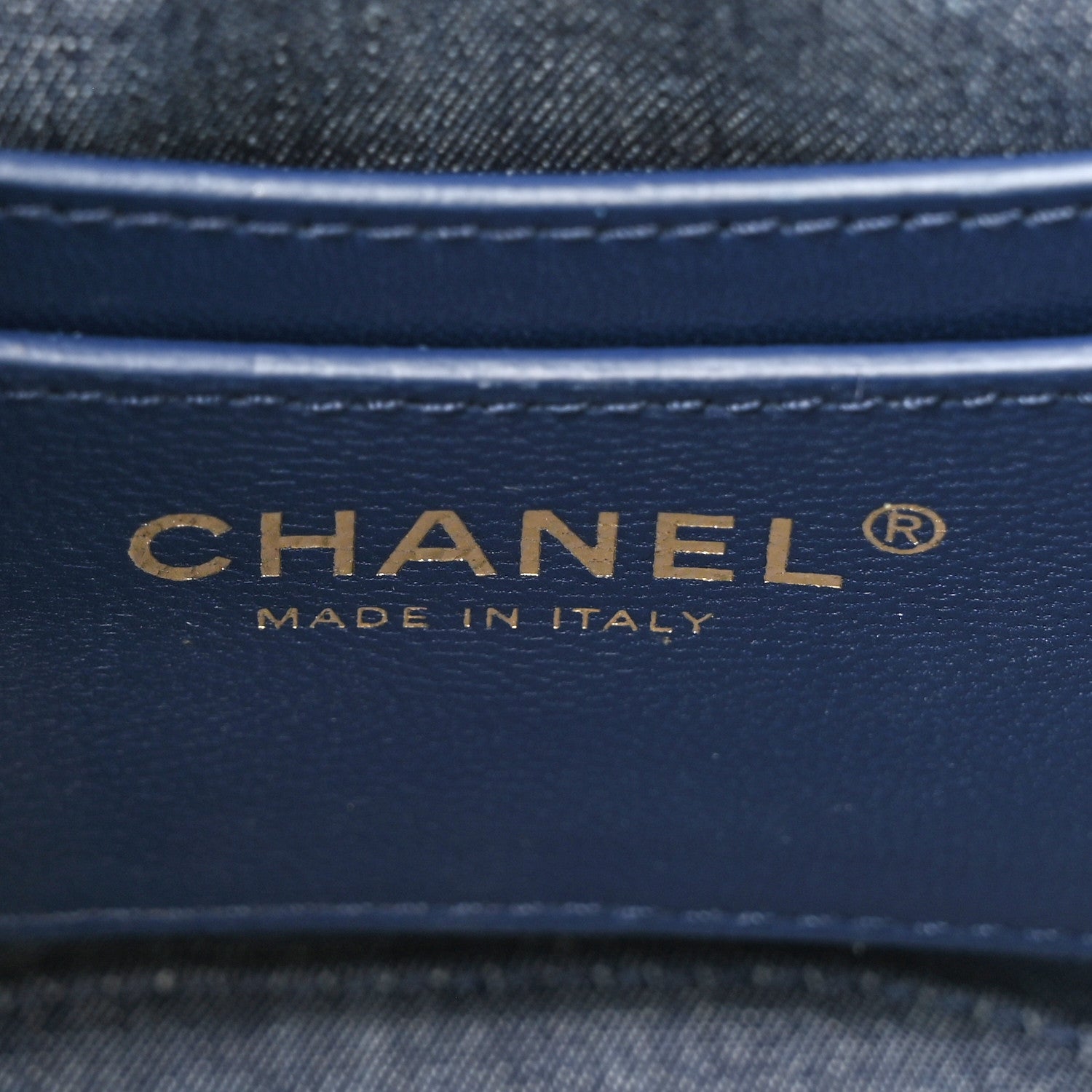 Chanel Lambskin Resin Elegant Chain Vanity Case Light Blue 6 of 14
