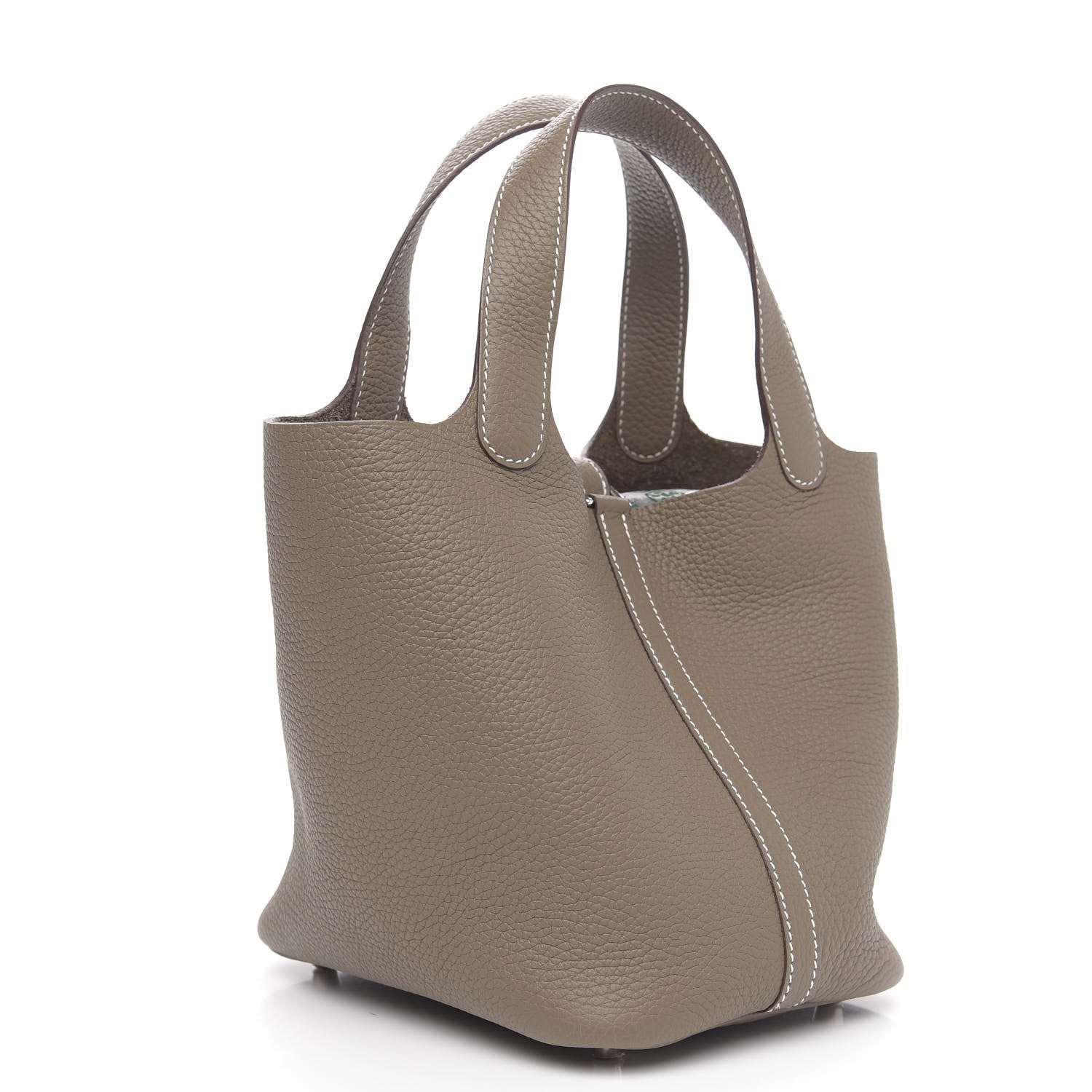 Hermes Taurillon Clemence Picotin Lock 18 PM Etoupe 3 of 9