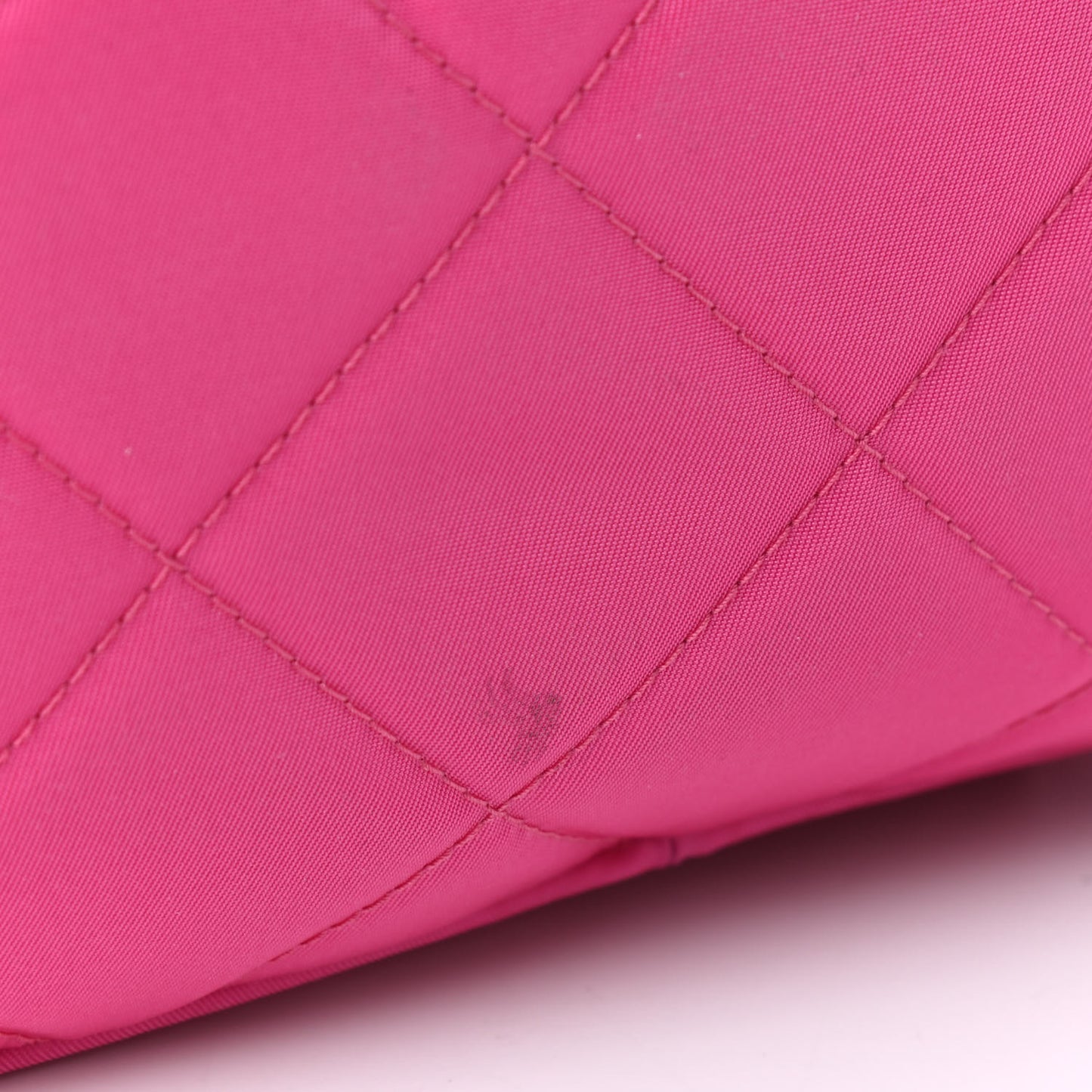 Nylon Tessuto Impuntu Quilted Backpack Fuxia