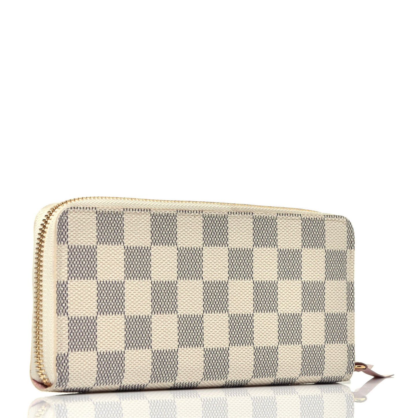 Damier Azur Clemence Wallet Rose Ballerine