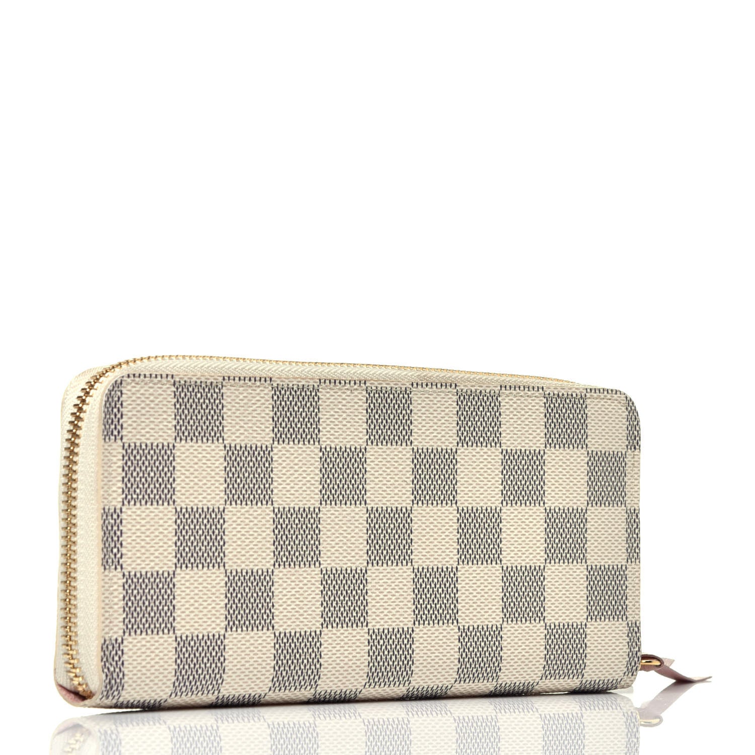 Louis Vuitton Damier Azur Clemence Wallet Rose Ballerine 3 of 7
