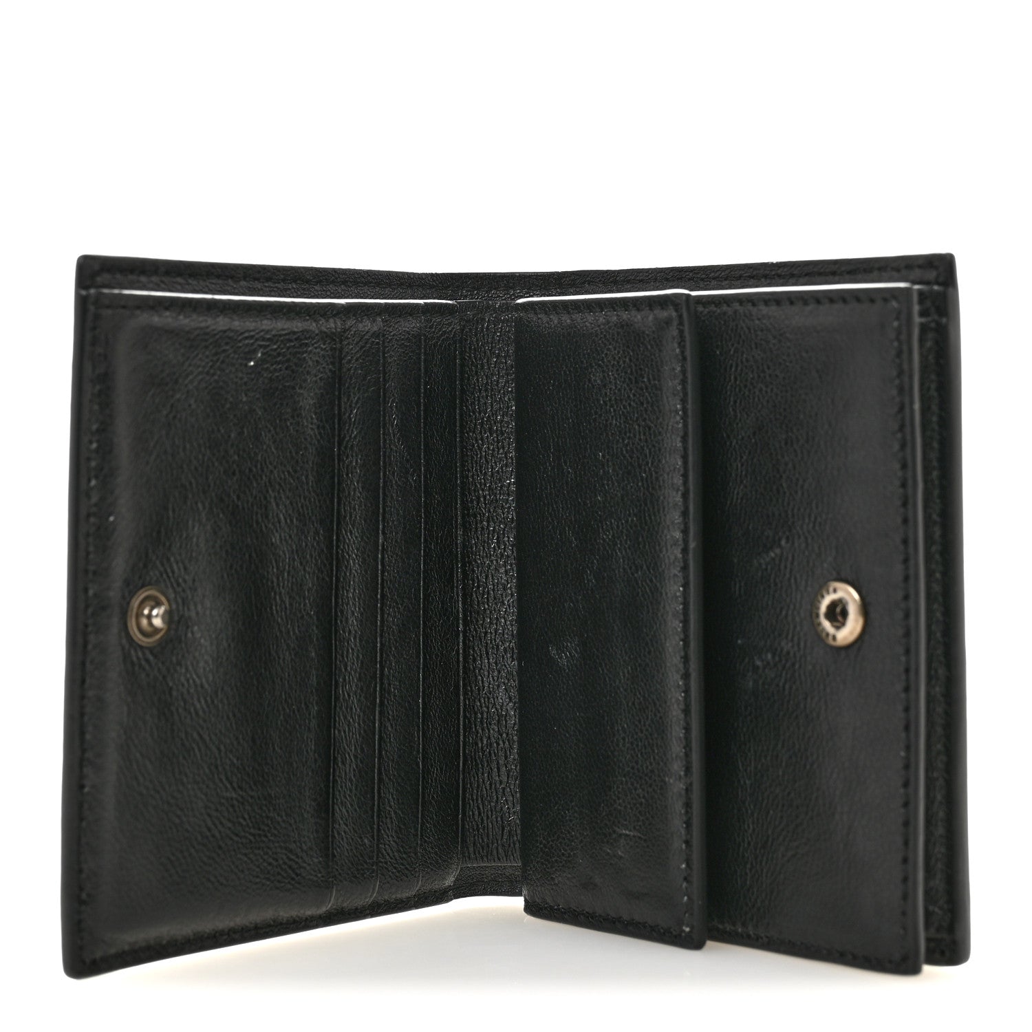 Balenciaga Coated Canvas BB Monogram Allover Logo Card Holder Wallet Black Grey White 5 of 8