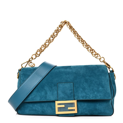 Fendi Chamois Large Baguette Ottanio 1 of 8