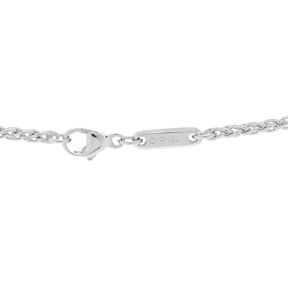 Chopard 18K White Gold 3 Diamond Happy Diamond Icons Round Pendant Necklace 4 of 5