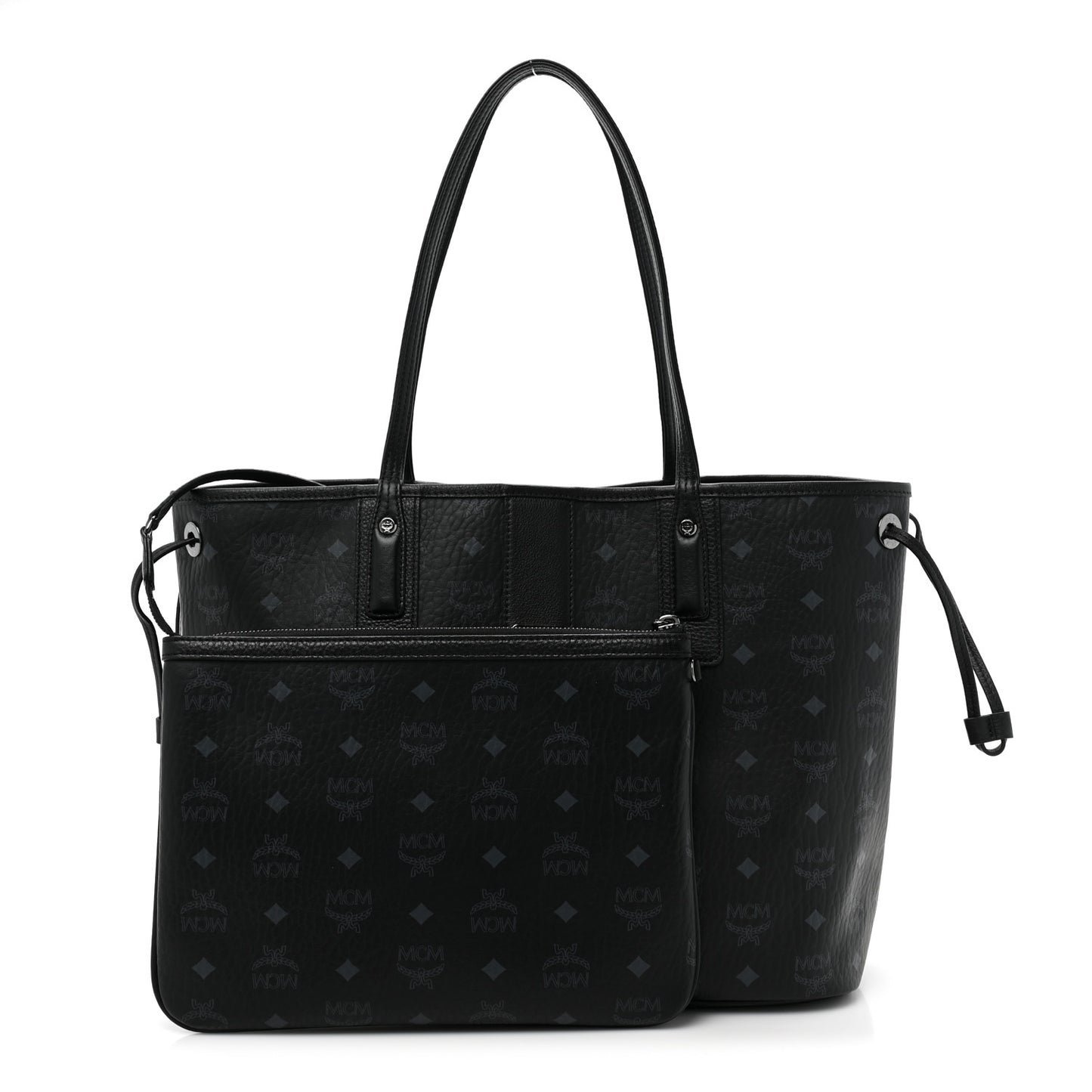 Visetos Medium Liz Reversible Shopper Tote Black
