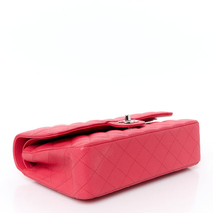 Chanel Caviar Quilted Medium Double Flap Dark Pink 4 of 11