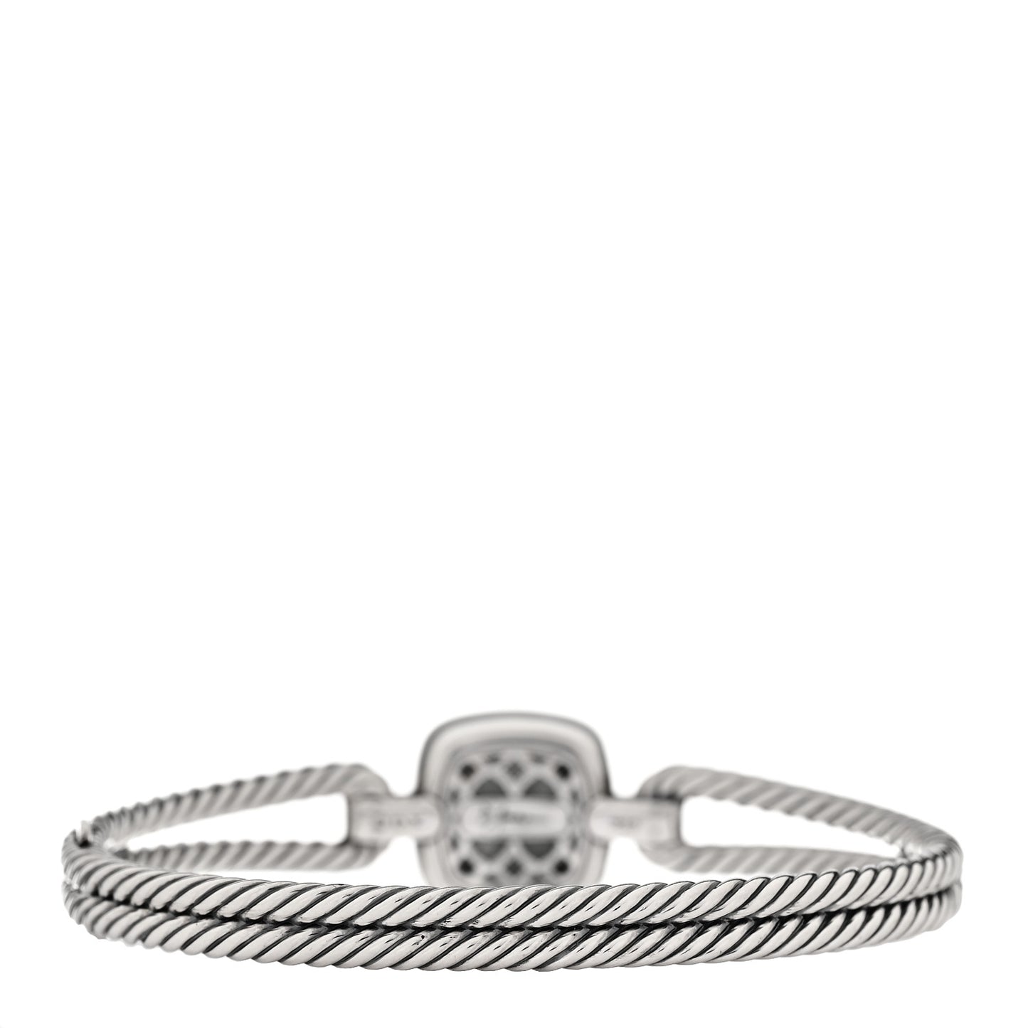 Sterling Silver Diamond Black Orchid Albion Cable Bracelet