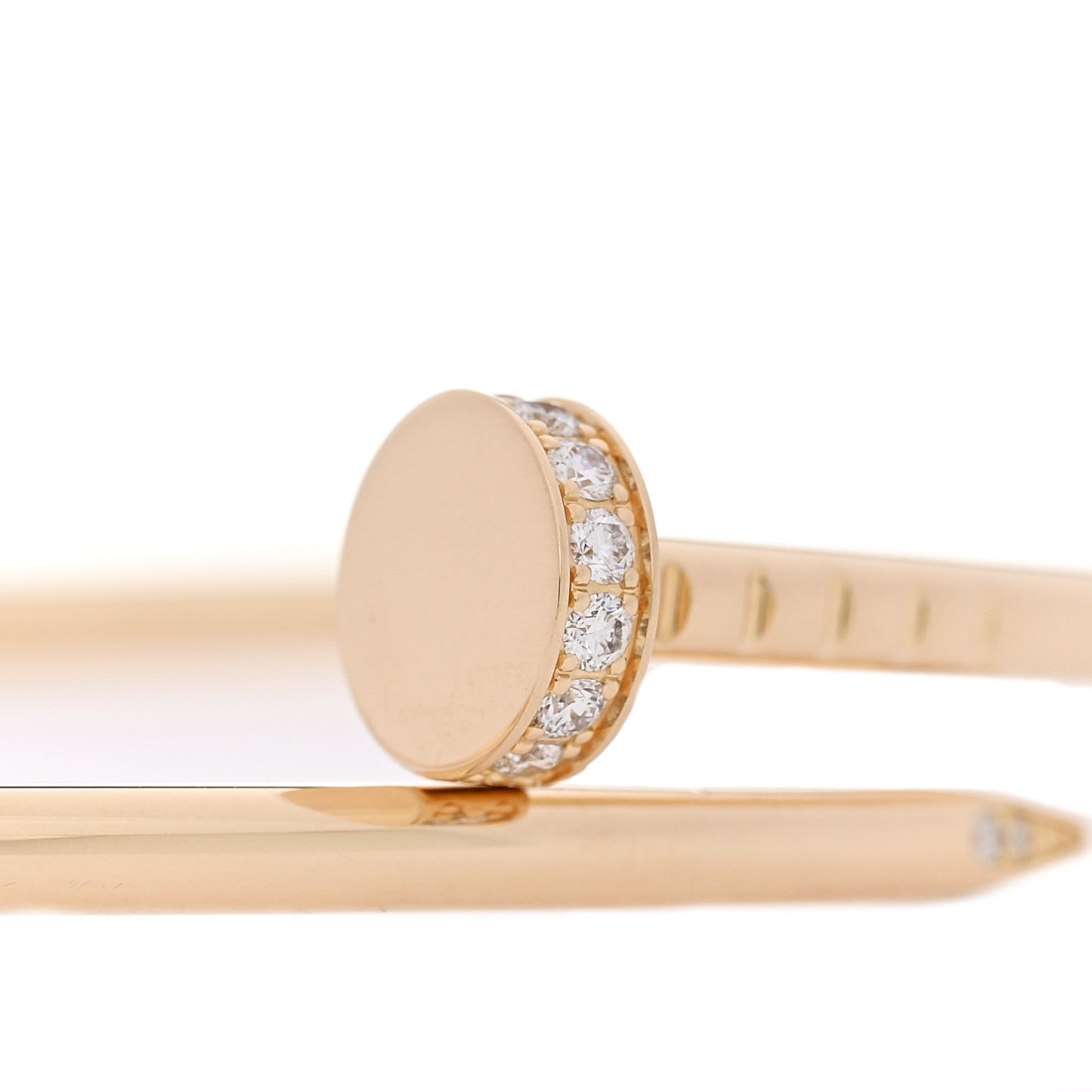 18K Yellow Gold Diamond Small Juste Un Clou Bracelet 17
