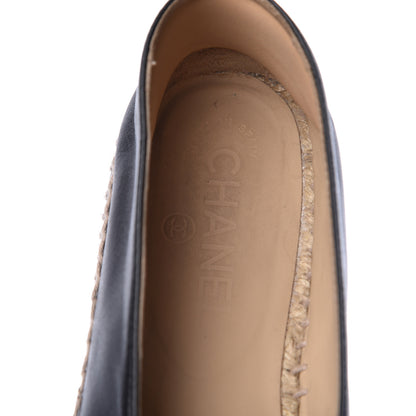 Chanel Lambskin CC Espadrilles 39 Black 7 of 16
