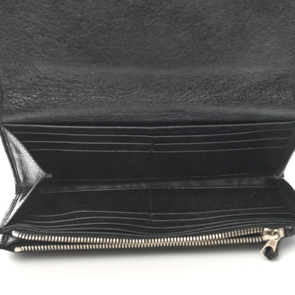 Balenciaga Agneau Giant 12 Silver Hardware Money Wallet Black 5 of 8