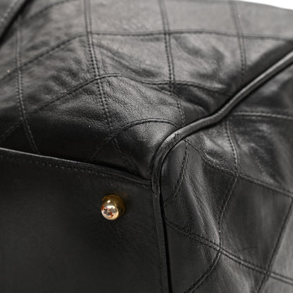Chanel Calfskin Stitched CC Boston Black 15 of 15