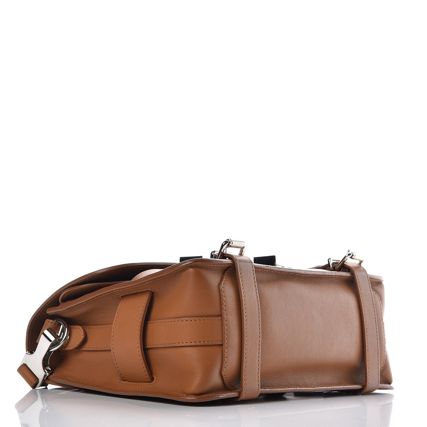 Calfskin PS11 Classic Shoulder Bag Caramel