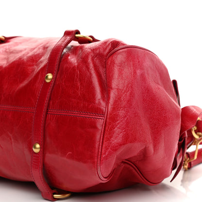 Miu Miu Vitello Lux Satchel Bag Red 9 of 10