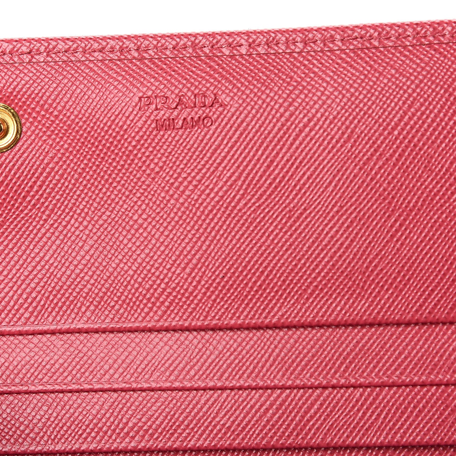 Prada Saffiano Bow Continental Wallet Peonia 6 of 7