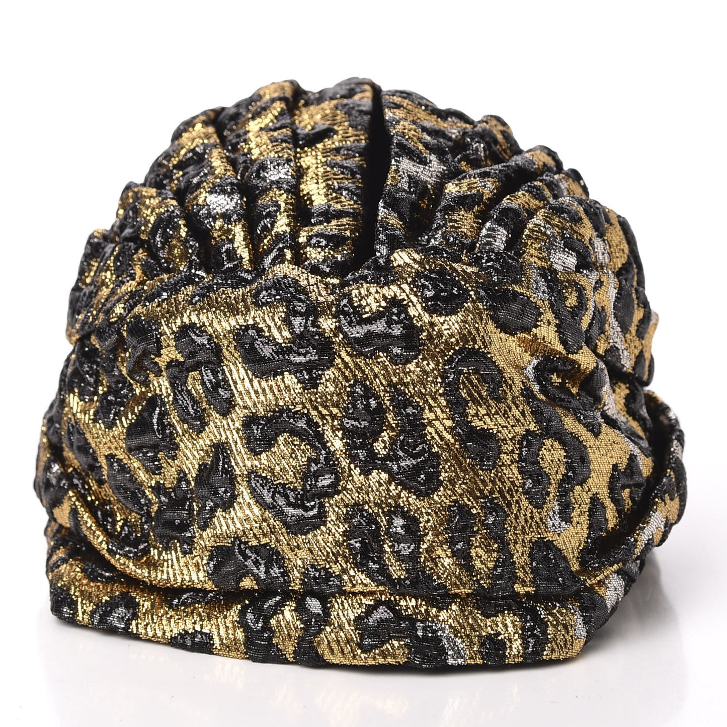Metallic Leonte Turban L 58 Black Gold