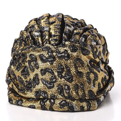 Gucci Metallic Leonte Turban L 58 Black Gold 3 of 8