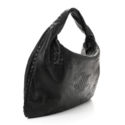Bottega Veneta Nappa Intrecciato Patchwork Large Hobo Black 3 of 10