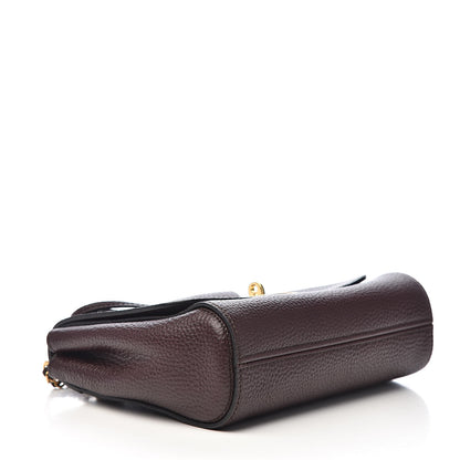 Mulberry Glossy Goatskin Small Lily Flap Oxblood 4 of 13