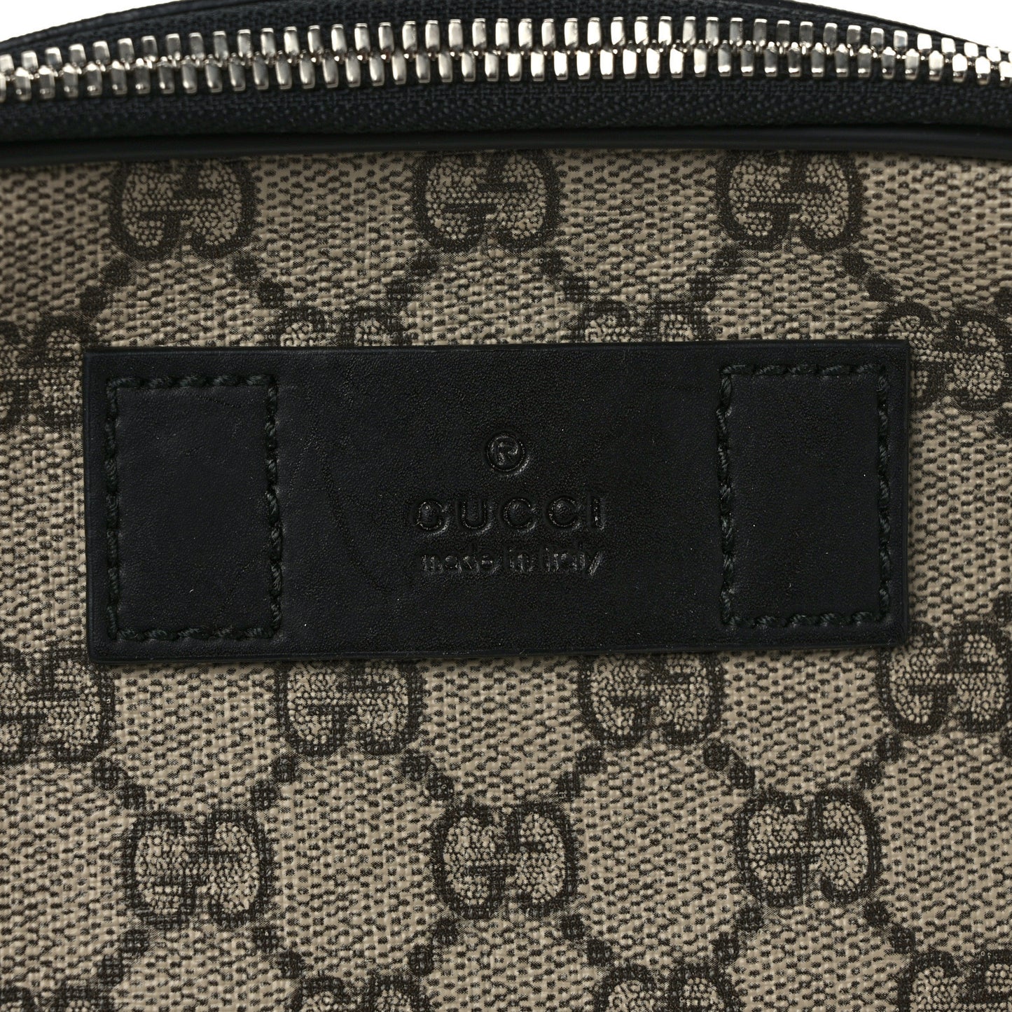 GG Supreme Monogram Web Belt Bag Black