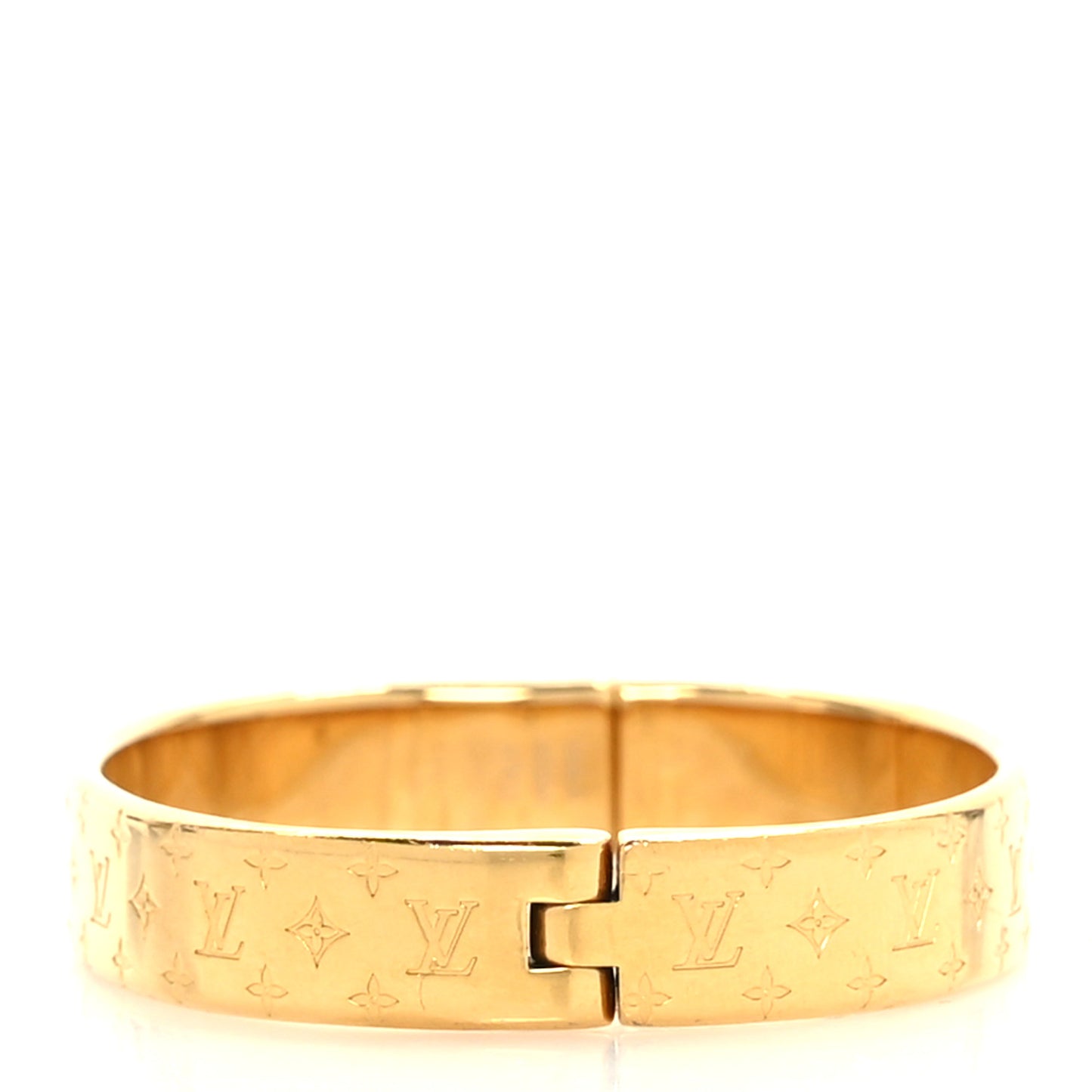 Brass Monogram Nanogram Cuff S Gold