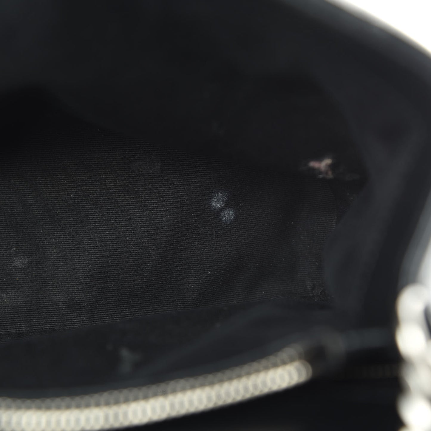 Calfskin Y Quilted Monogram Medium Loulou Chain Satchel Black