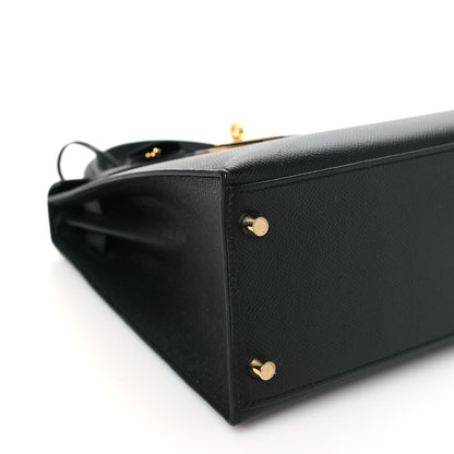 Hermes Epsom Kelly Sellier 28 Black 9 of 11