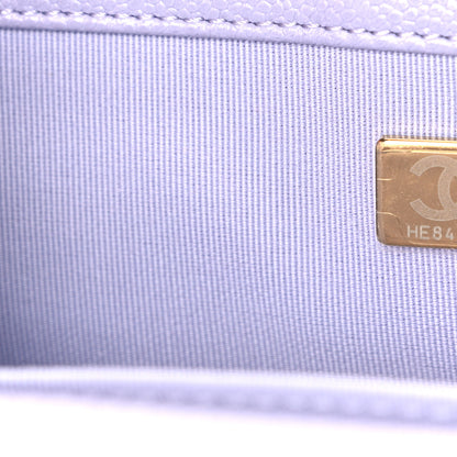 Chanel Caviar Quilted Medium Boy Flap Light Purple 7 of 12