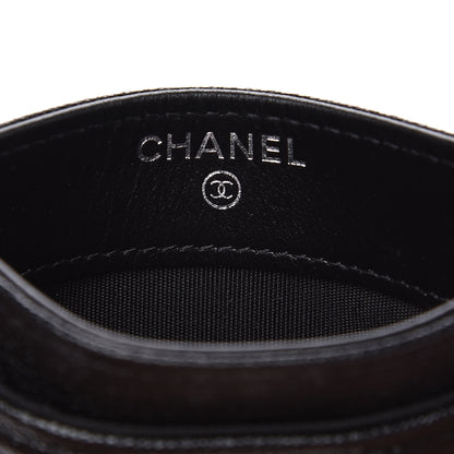 Chanel Metallic Caviar Quilted Boy Card Holder Black 7 of 9
