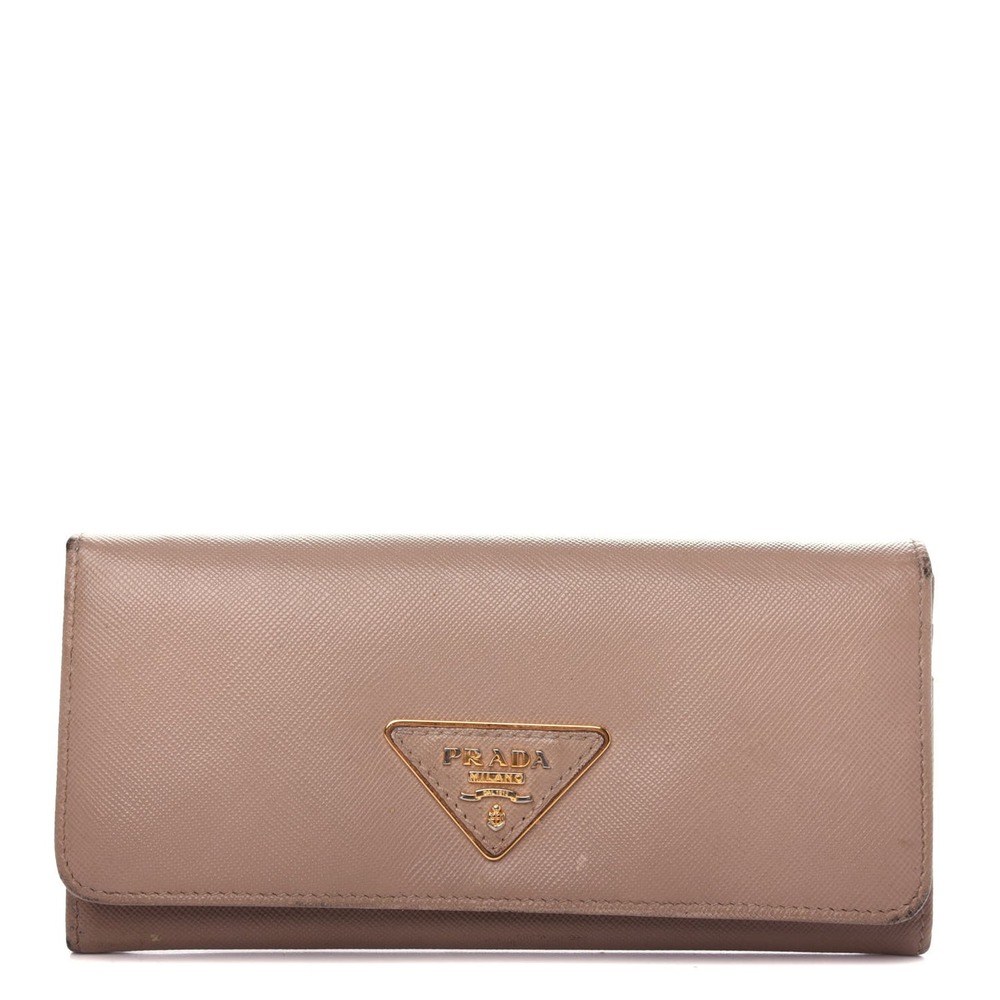 Saffiano Triangle Continental Flap Wallet Cammeo