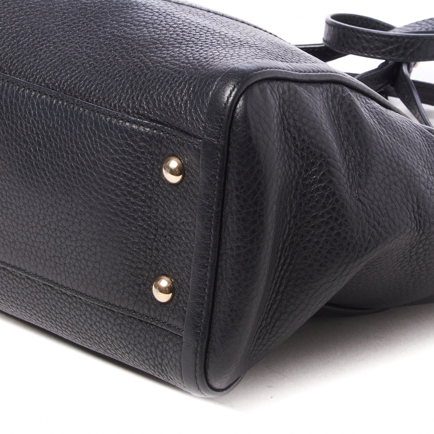 Gucci Pebbled Calfskin Small Soho Top Handle Bag Black 5 of 8