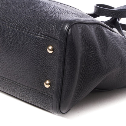 Gucci Pebbled Calfskin Small Soho Top Handle Bag Black 5 of 8