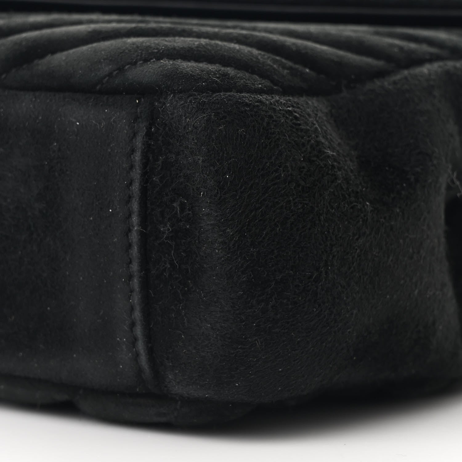 Saint Laurent Suede Matelasse Chevron Monogram Medium College Bag Black 11 of 12
