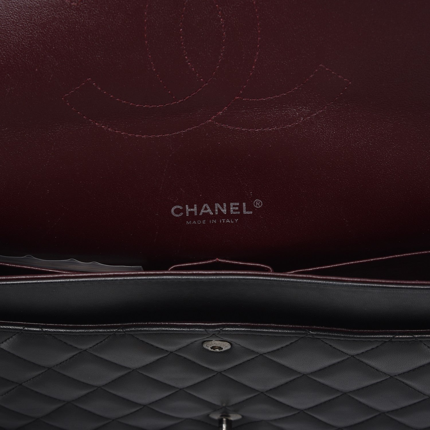 Chanel Lambskin Quilted Maxi Double Flap Black 7 of 11