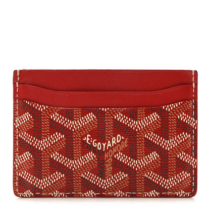 Goyard Goyardine Saint Sulpice Card Holder Red 1 of 7
