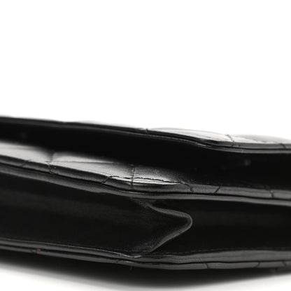 Chanel Lambskin Quilted Wallet On Chain WOC Black 11 of 12