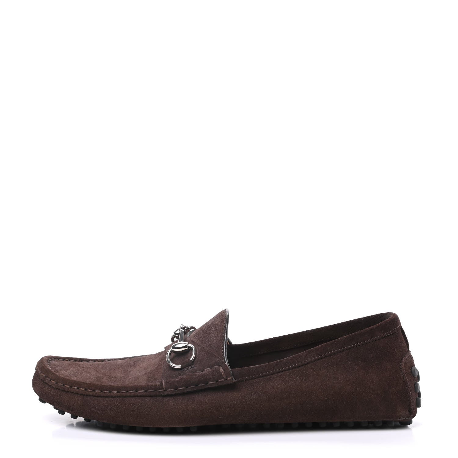 Gucci Suede Mens Horsebit Driver Loafer 9.5 Brown 1 of 10