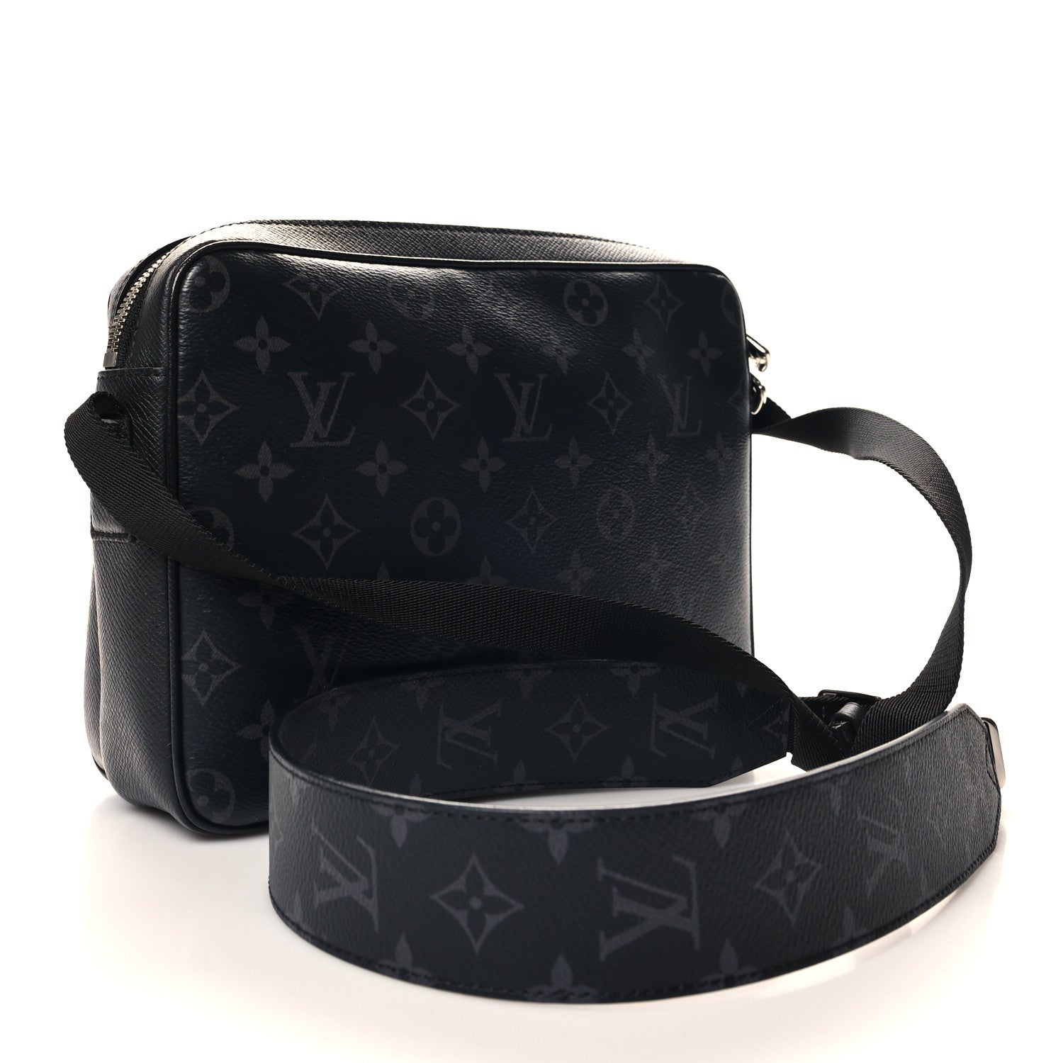 Louis Vuitton Taiga Monogram Eclipse Outdoor Messenger Black 3 of 9