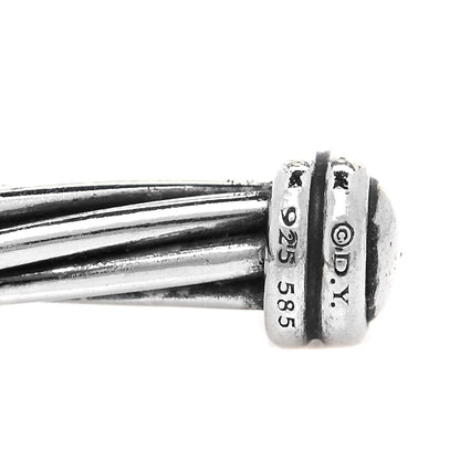 David Yurman Sterling Silver 14K Yellow Gold DY Whispers I Love You Bracelet 6 of 6