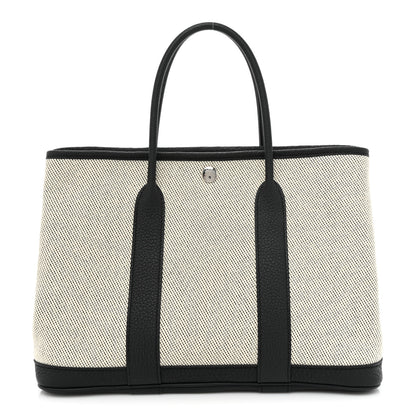 Hermes Toile Negonda Garden Party 30 TPM Black Ecru 1 of 12