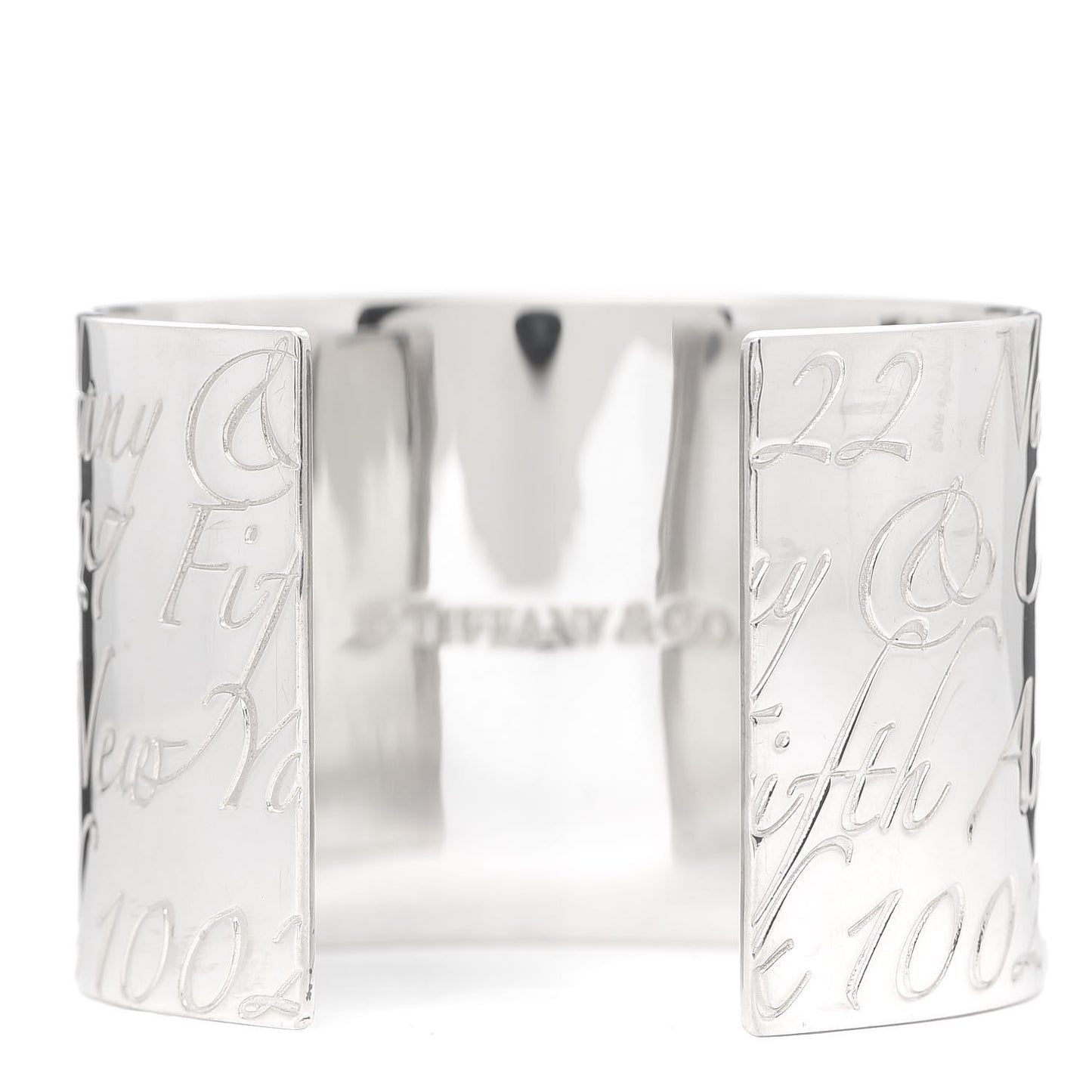 Sterling Silver Wide Notes Cuff Bracelet