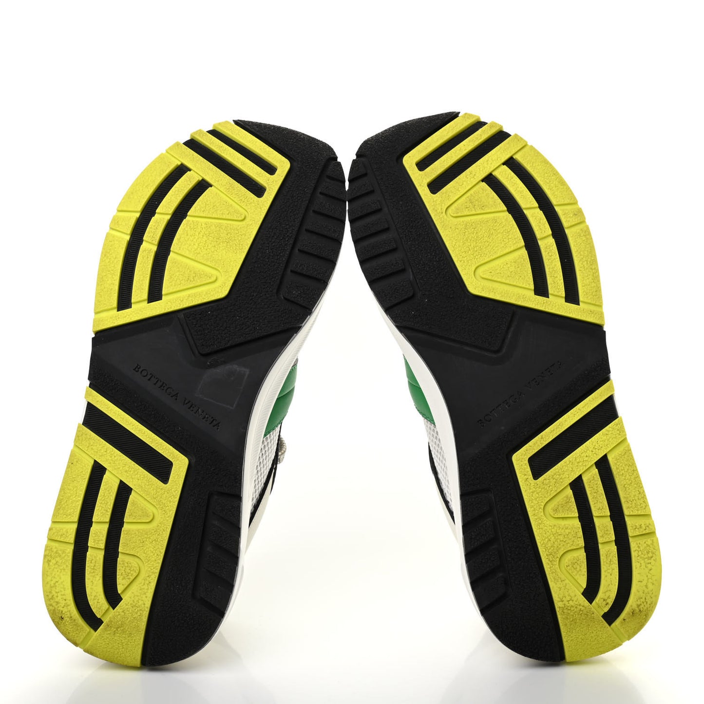 Calfskin Technical Mesh Speedster Sneakers 38 White Black Green
