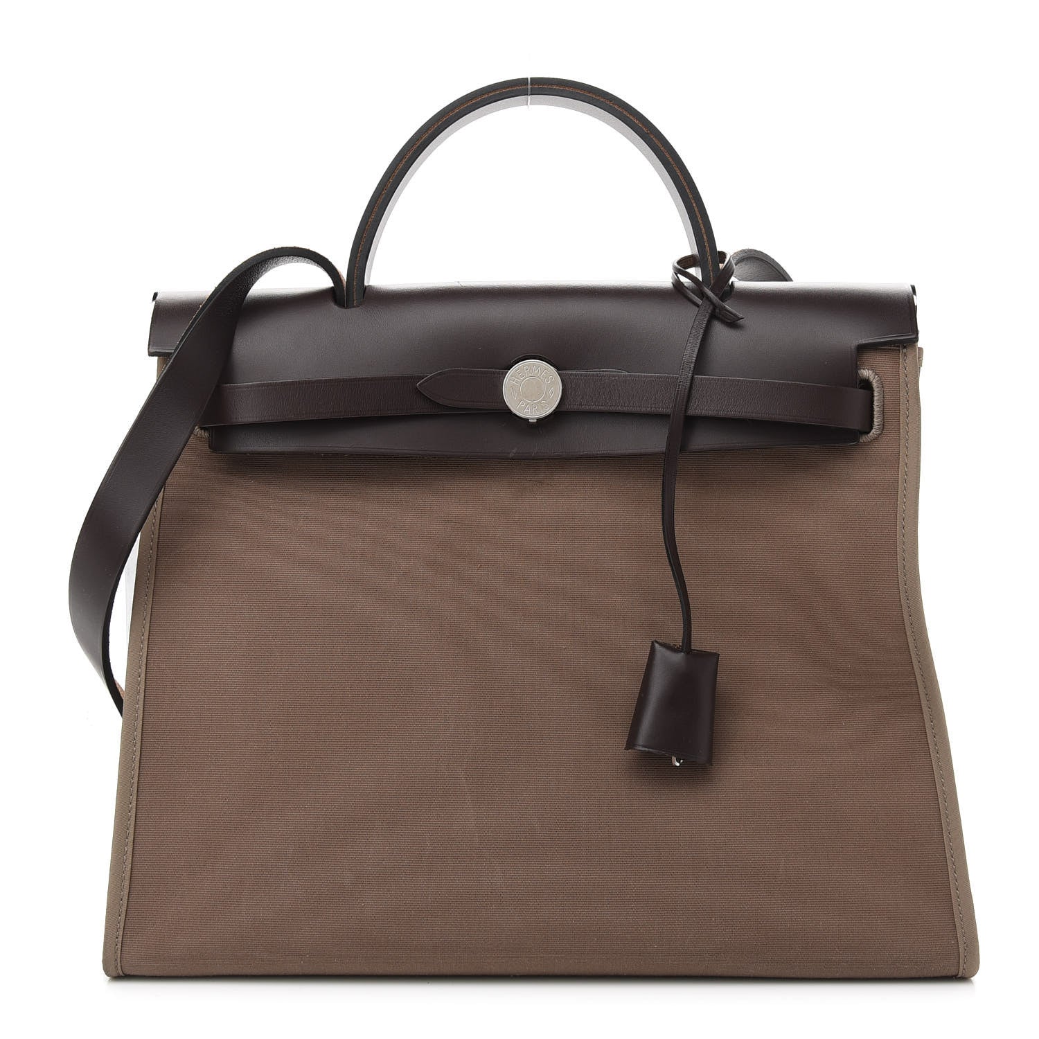 Hermes Vache Hunter Toile Herbag Zip 31 PM Etoupe Ebene 2 of 10