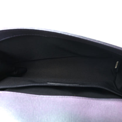 Chanel Iridescent Goatskin Quilted Medium Boy Flap Purple 5 of 10