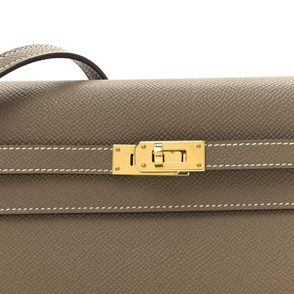 Hermes Epsom Kelly Wallet To Go Etoupe 9 of 11