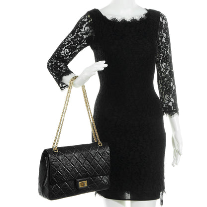 Chanel Aged Calfskin Quilted 50th Anniversary 2.55 Reissue 227 Flap Black 2 of 9